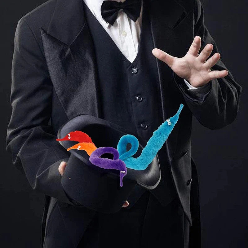 15-Piece Fuzzy Worm Magic Caterpillar Toy Set | Funny Prank Gifts for Kids