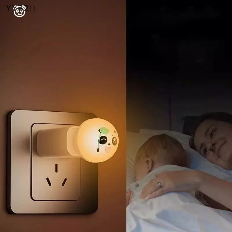 USB Panda Smart Voice Control Night Light | AI-Enabled Bedside and Camping Lamp