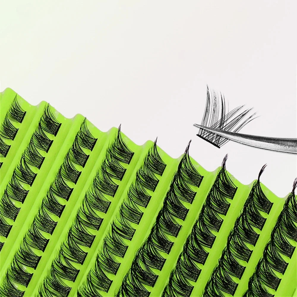DIY Lash Clusters D Curl Individual Lashes 8-16mm | 120 Pcs Natural Fluffy Eyelash Extensions