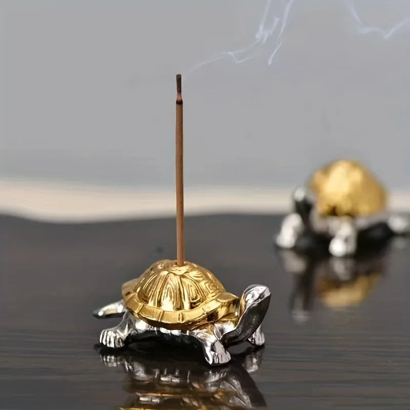 Metal Turtle Snail Shape Incense Holder | Alloy Animal Incense Burner for Home Decor