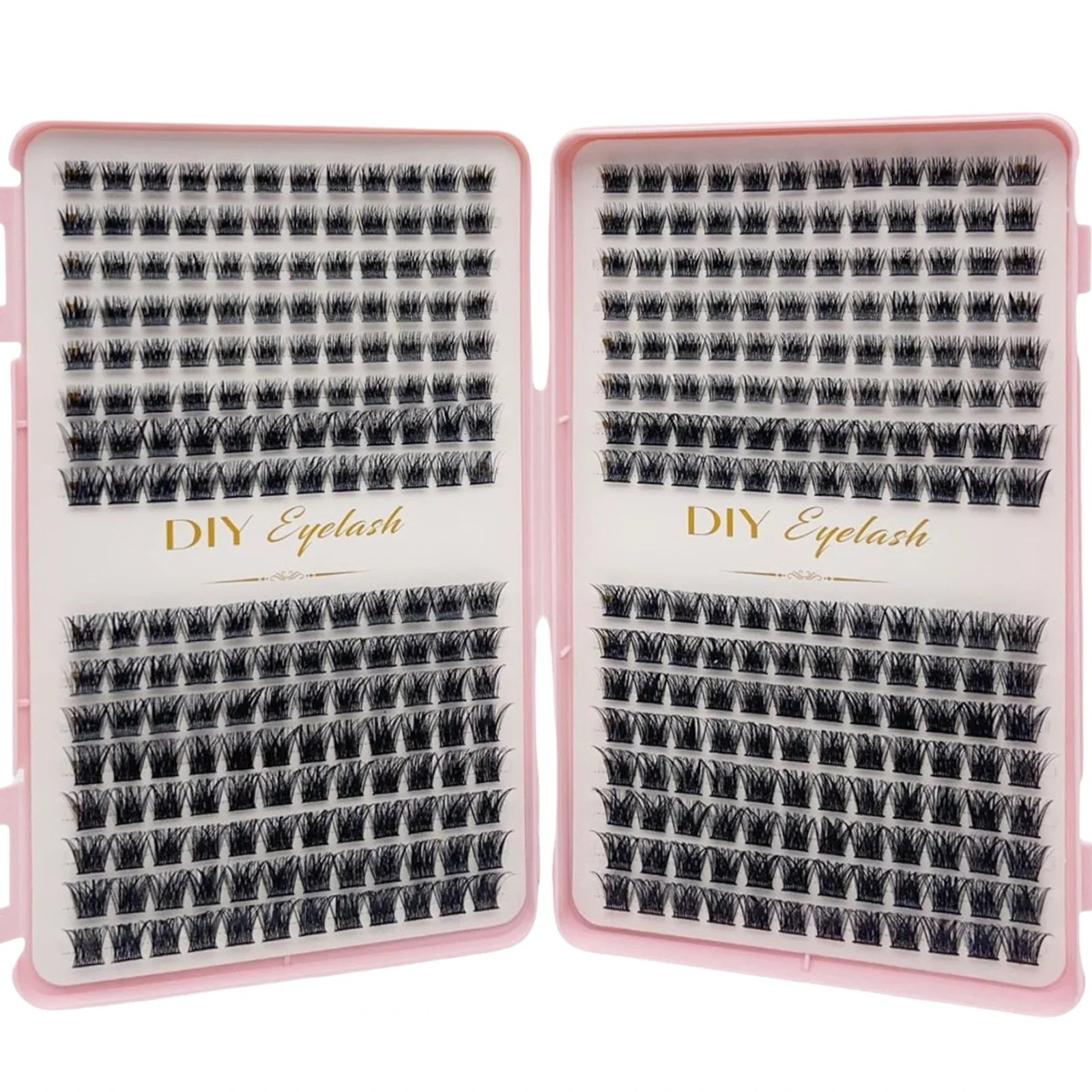 384pcs Individual Lashes Eyelash Book Clusters | DIY Cluster Eyelash Extensions for Home Use