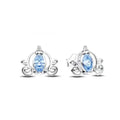 925 Sterling Silver Snowflake Heart Earrings | Fine Stud Earrings for Women