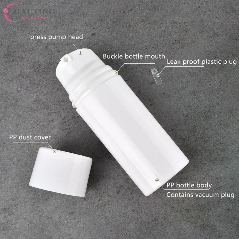 Empty Refillable Vacuum Pump Bottle | Travel Size Lotion Dispenser for Creams and Serums