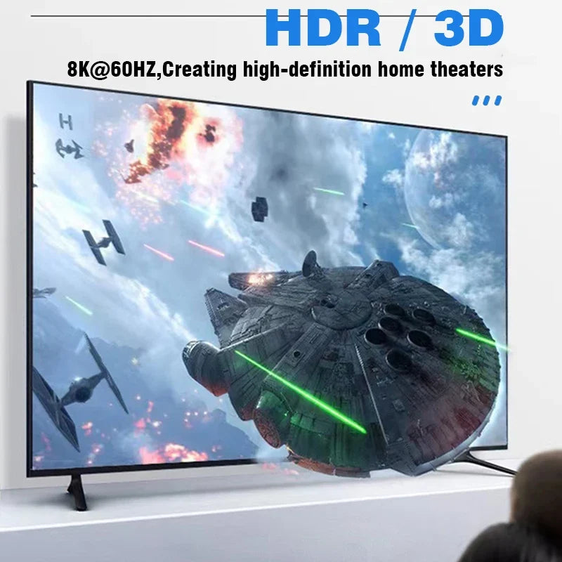 HDMI-Compatible Adapter | Mini and Micro HDMI to HDMI 2.1 Converter 48Gbps 8K60Hz 4K120Hz