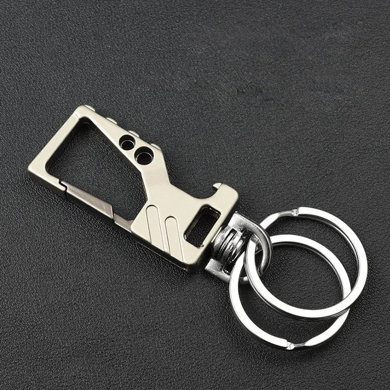 Heavy Duty Keychain Bottle Opener Carabiner | Metal Key Ring for Men and Women