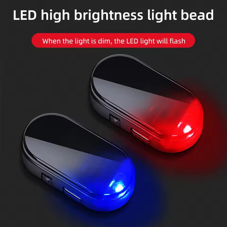 Solar Powered Dummy Security Alarm Light | Wireless Anti-Theft Warning Lamp