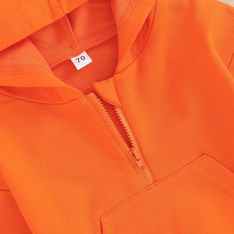Kids Solid Color Hoodie | Long Sleeve Pullover for Toddlers