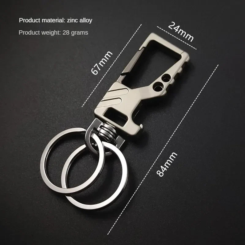 Heavy Duty Keychain Bottle Opener Carabiner | Metal Key Ring for Men and Women