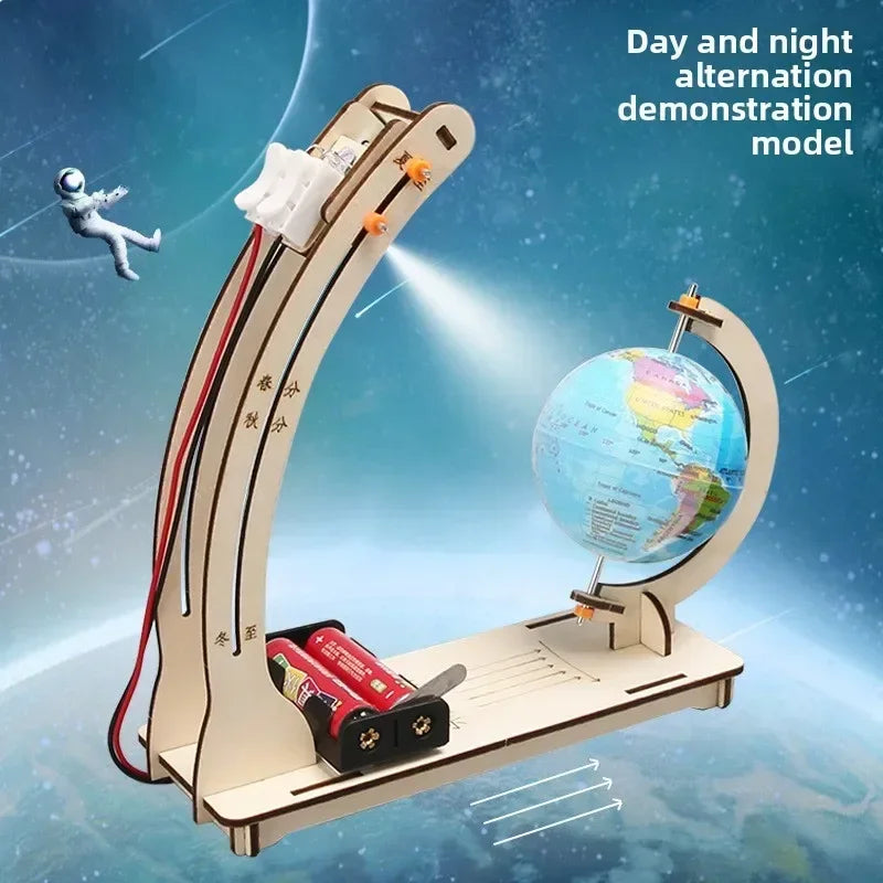 Kids Science Toy Day Night Globe | DIY Physics Learning Kit