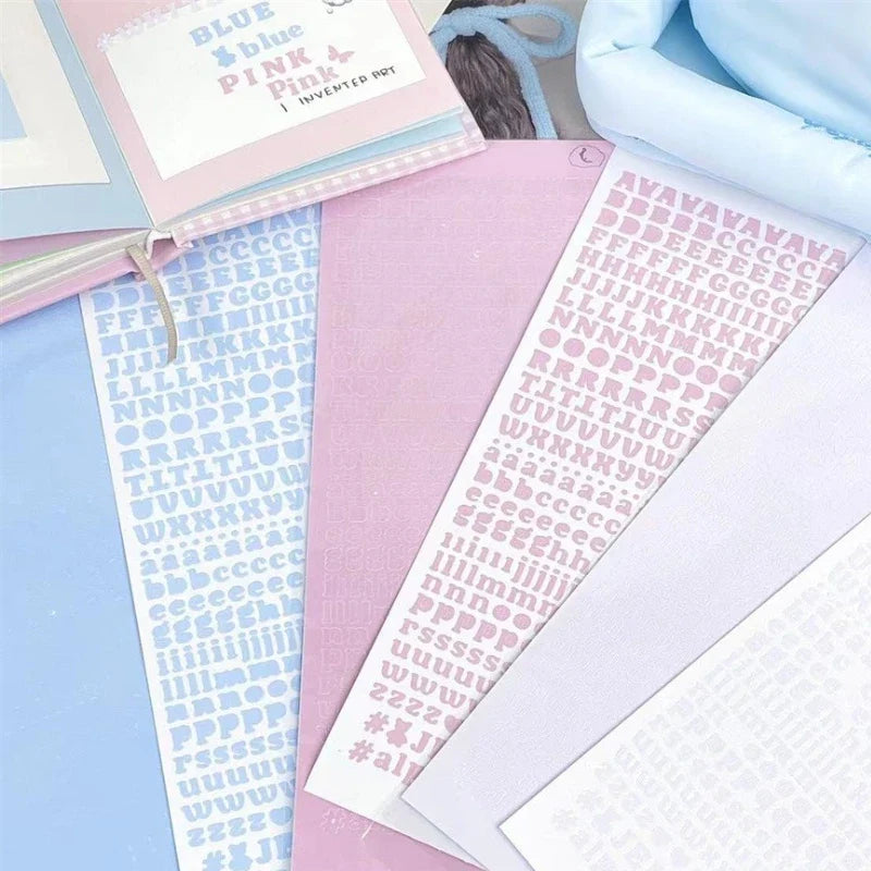 3pcs/set Korean Letter Scrapbook Sticker Set | DIY Decor for Kpop Photocard and Journaling