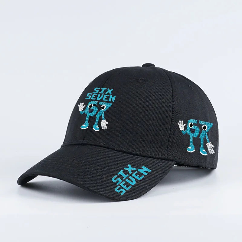 Retro '67 Cartoon Print Baseball Cap | Adjustable Unisex Streetwear