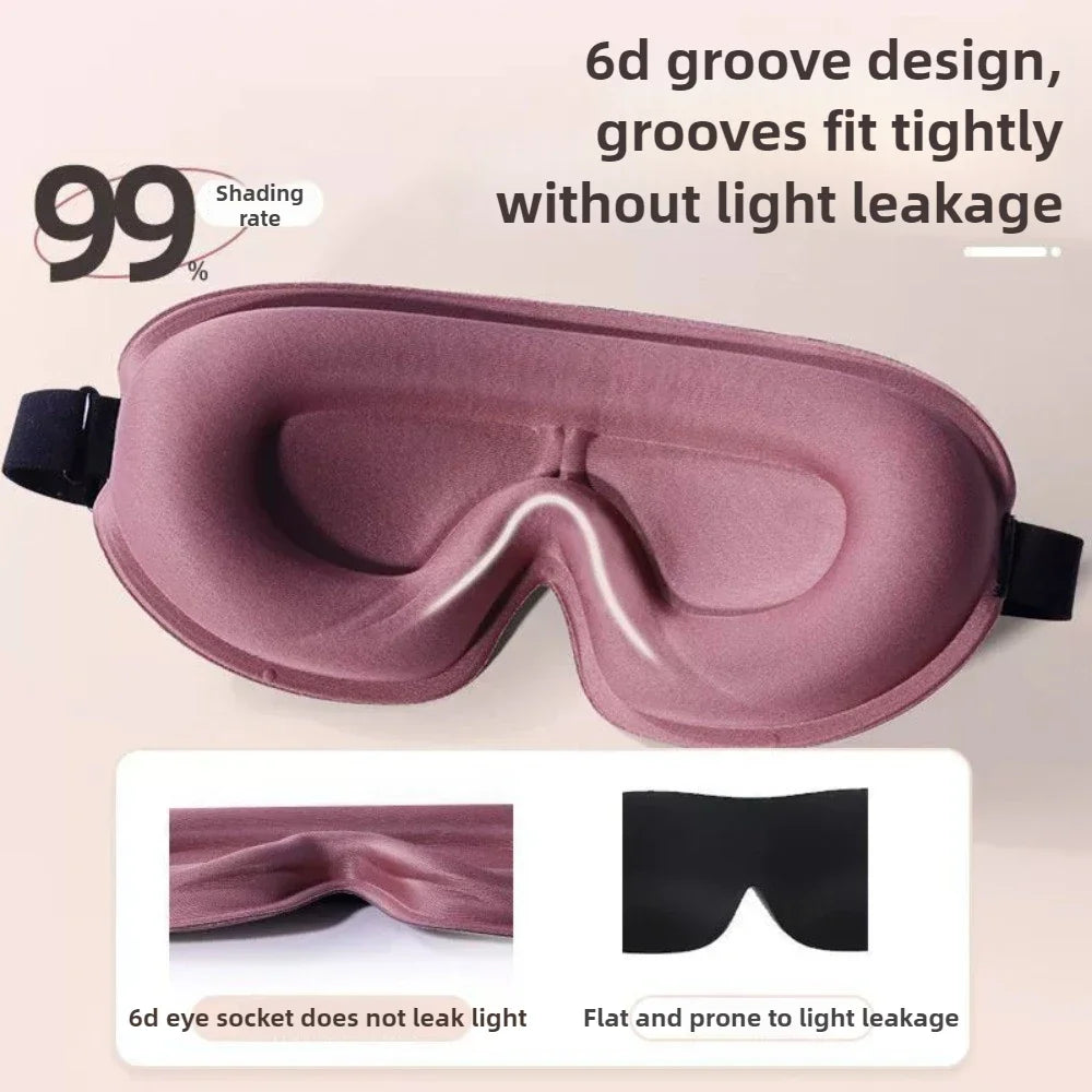 Travel 3D Sleeping Mask | Blockout Light Sleep Aid with Memory Foam