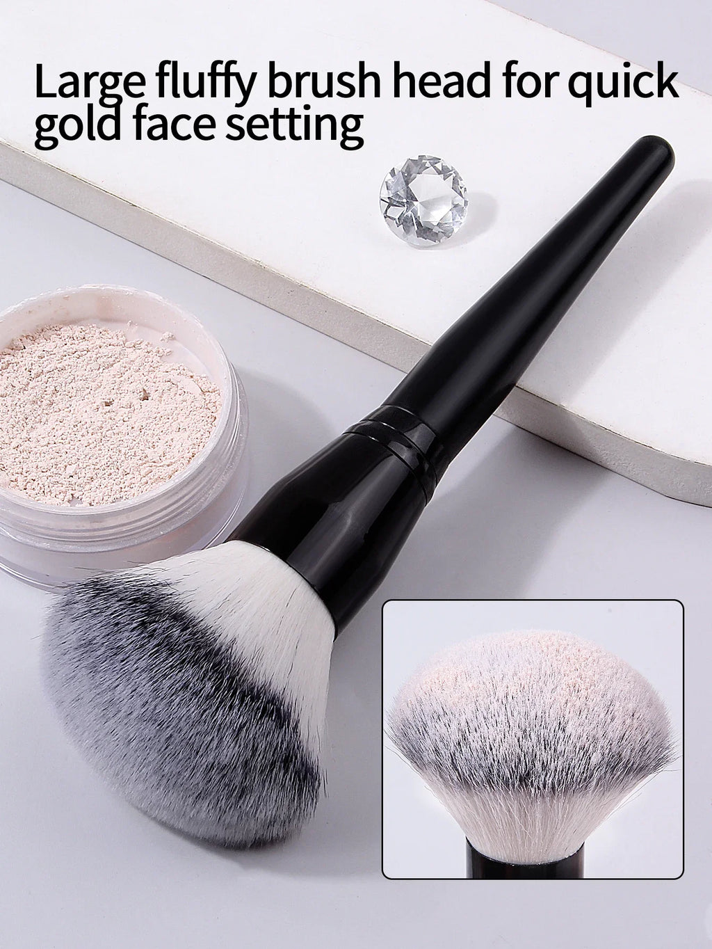 Professional Large Powder Brush | Super Soft Fluffy Blush Brush