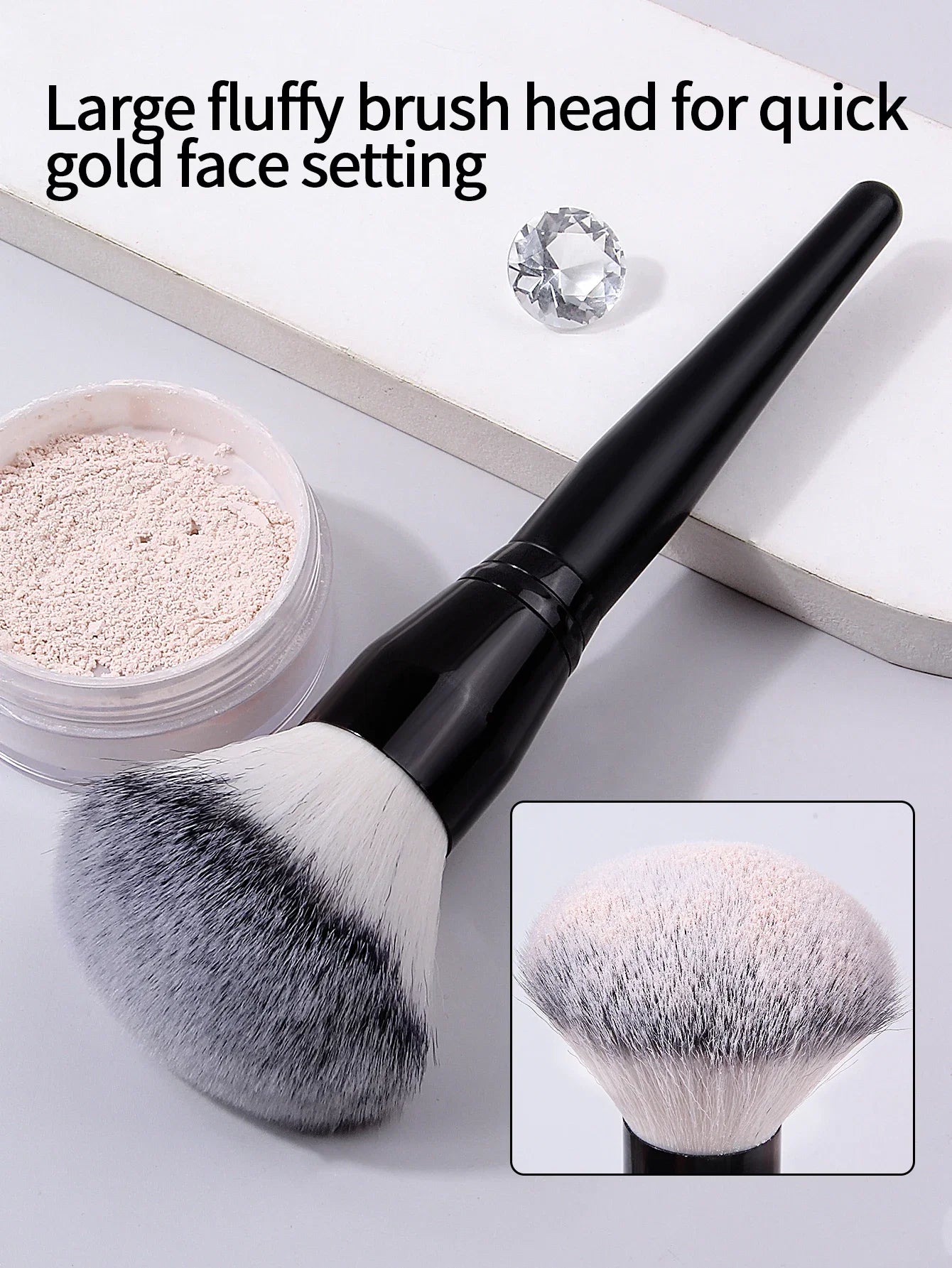 Professional Large Powder Brush | Super Soft Fluffy Blush Brush