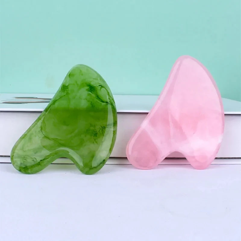 Resin Gua Sha Stone | Face Roller and Gouache Scraper Tool