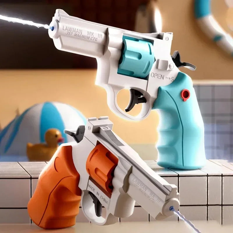 Revolver Water Gun Toys | Summer Outdoor Beach Pool Toy for Kids