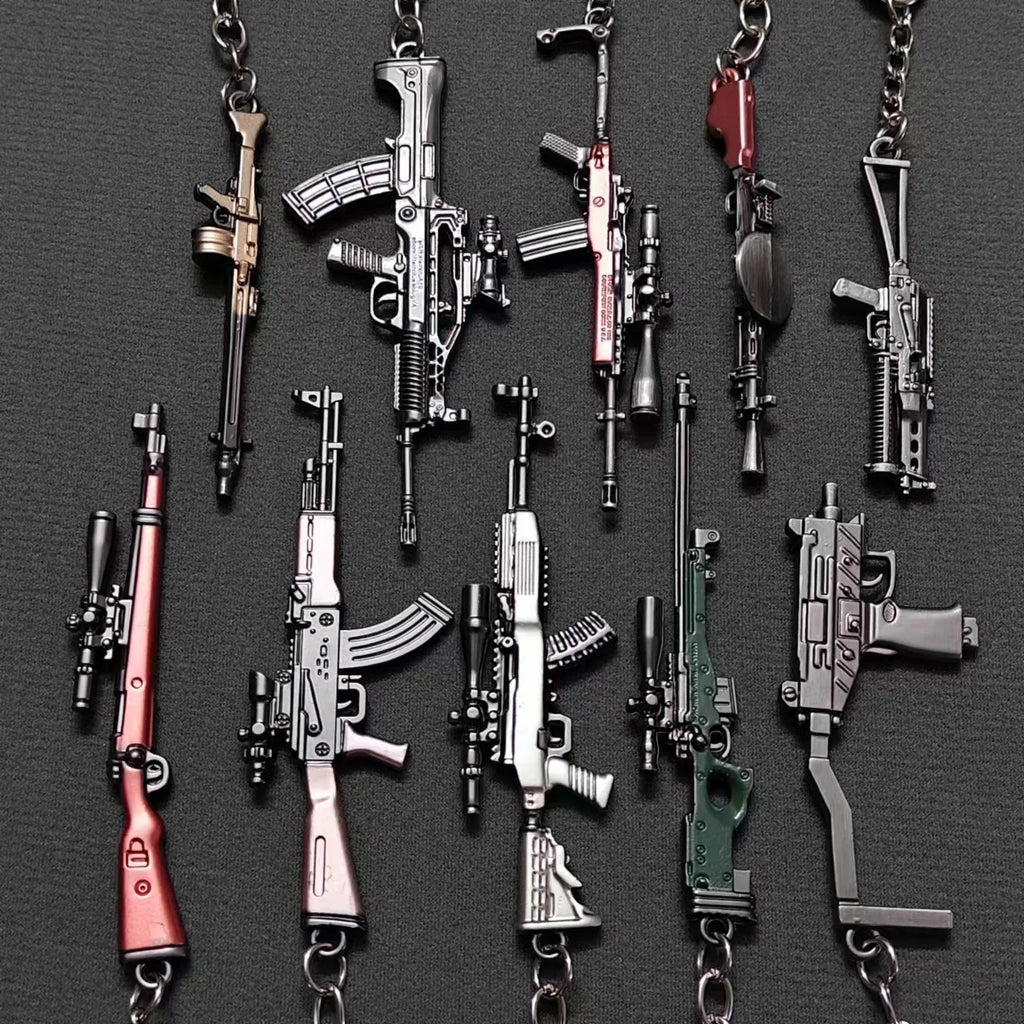 Mini Keychain Pendant 98k Alloy Gun Model | PUBG Battlefield Gift for Men