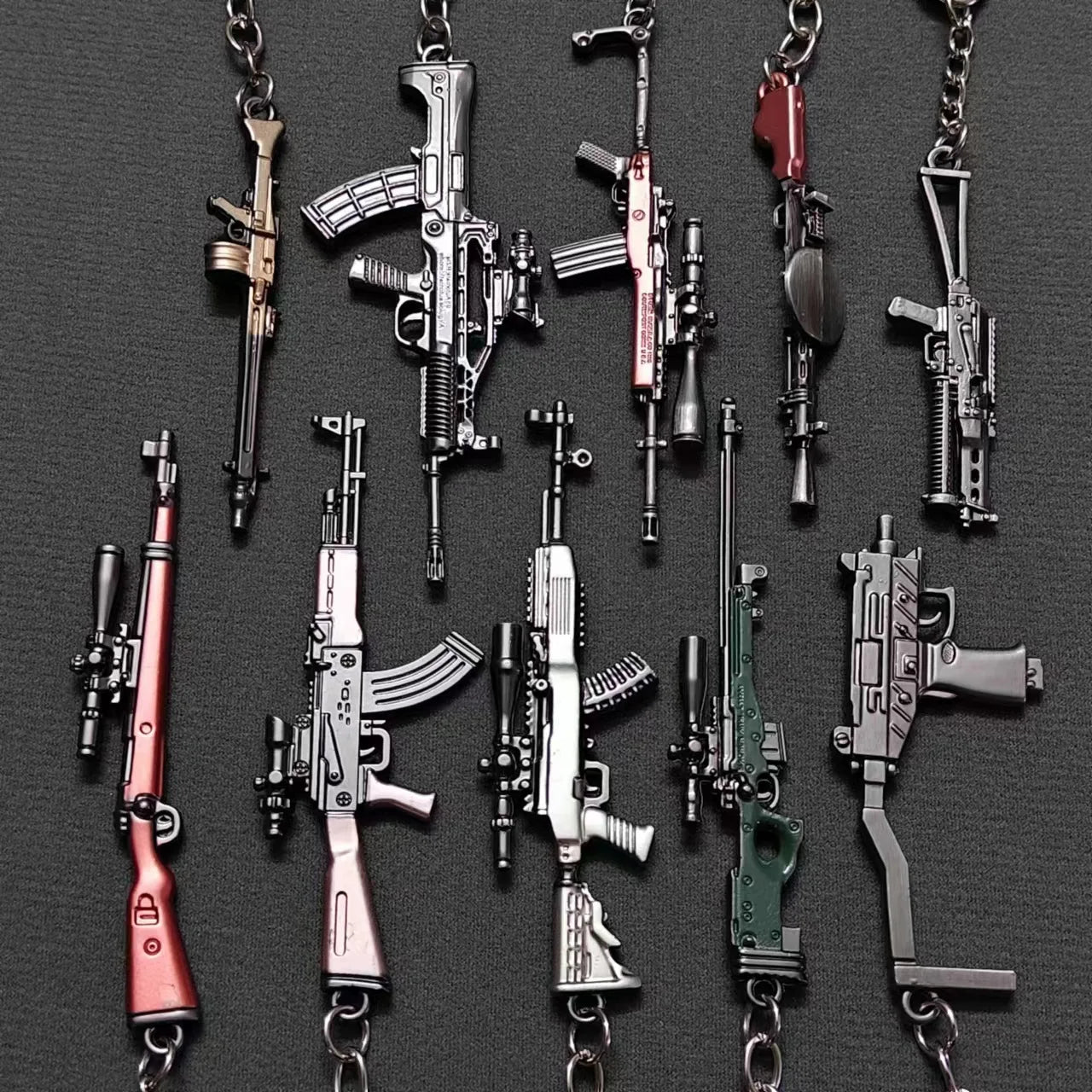 Mini Keychain Pendant 98k Alloy Gun Model | PUBG Battlefield Gift for Men