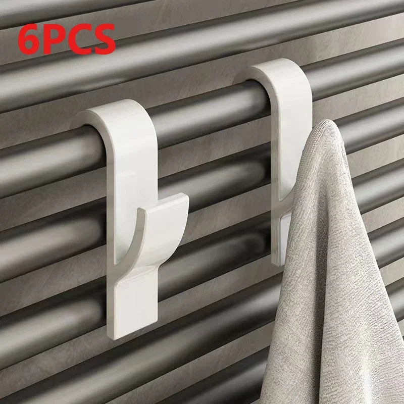 Heated Radiator Towel Holder Hooks | Space-Saving Bathroom Storage