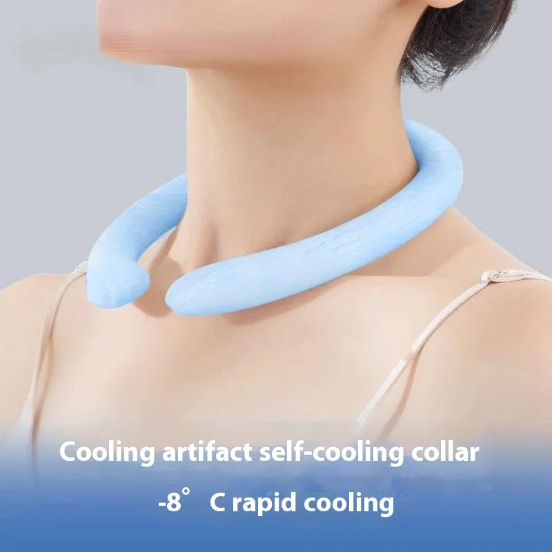 Outdoor Summer Neck Cooling Tube | Reusable Ice Ring for Hiking, Cycling, and Fishing