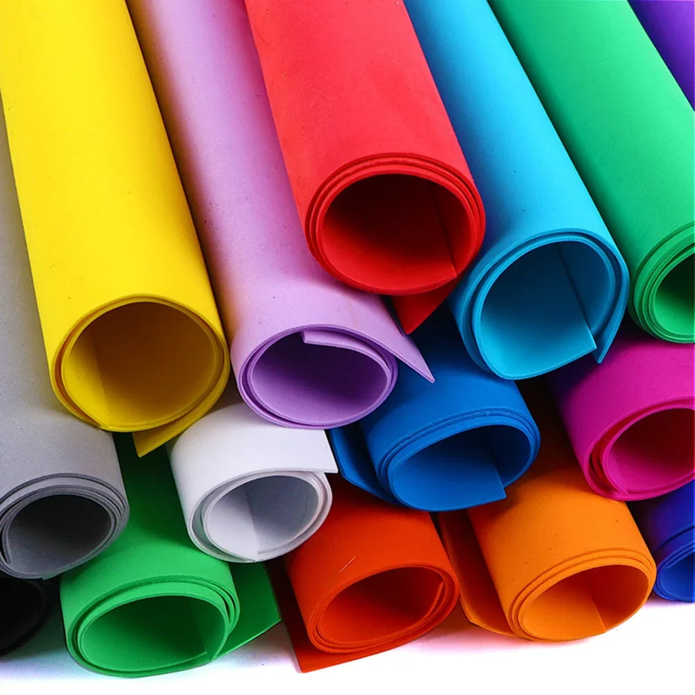 Colorful EVA Foam Sheets 2mm | 50x50cm Craft Foam Paper for DIY Projects