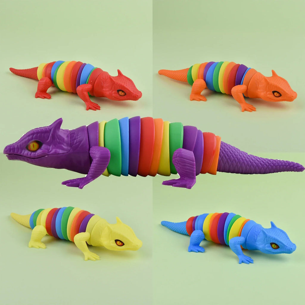 2025 New Fidget Slug Toy | 3D Colorful Sensory Decompression Toy for Kids and Adults