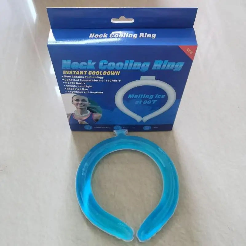 Outdoor Summer Neck Cooling Tube | Reusable Ice Ring for Hiking, Cycling, and Fishing
