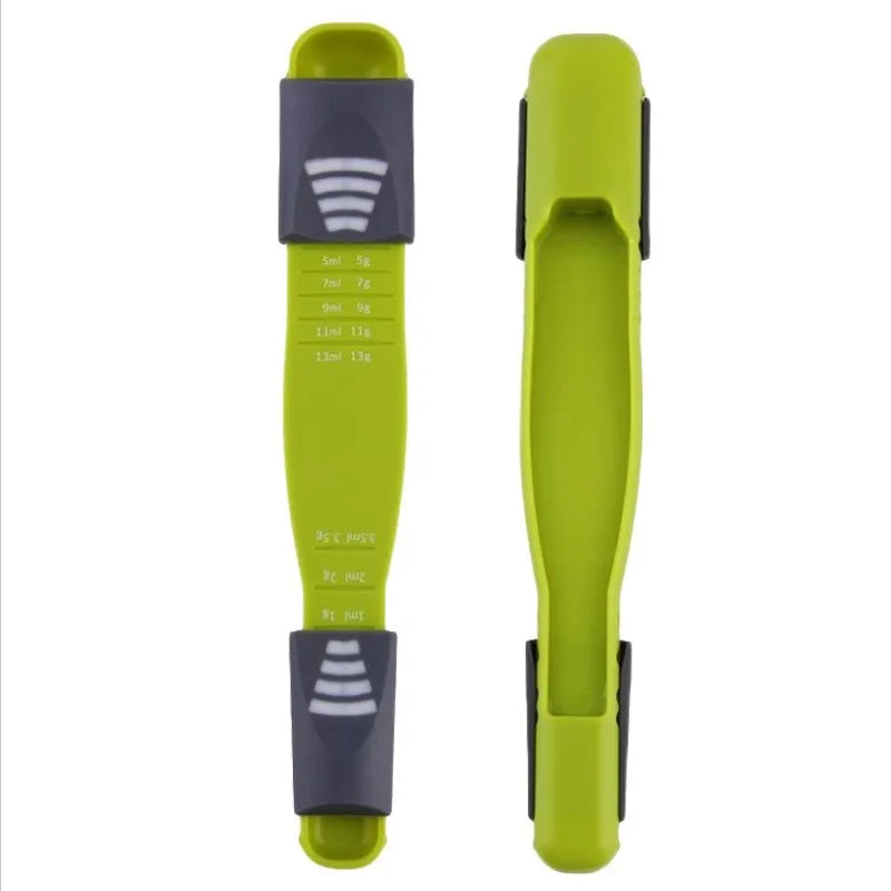 Adjustable Measuring Spoon | Baking Spoon with Scale for Dry and Liquid Ingredients