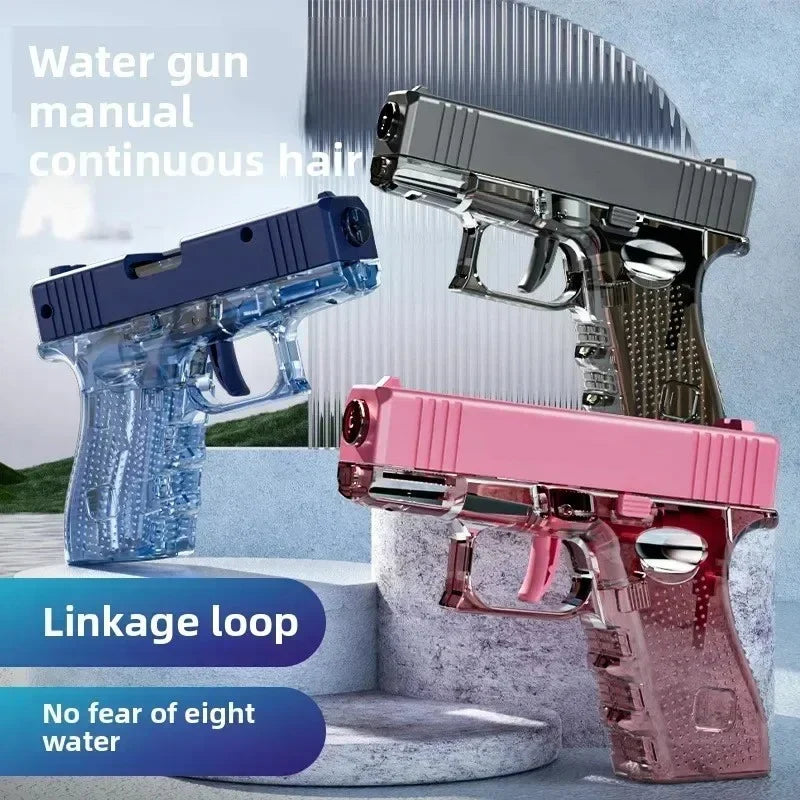 Hot Mini Desert Eagle Water Gun | Continuous Firing Toy Pistol for Summer Outdoor Fun