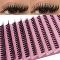 Individual Lashes 8-16mm 200pcs Cluster Lashes | Natural Look Mixed Tray for DIY Eyelash Extension