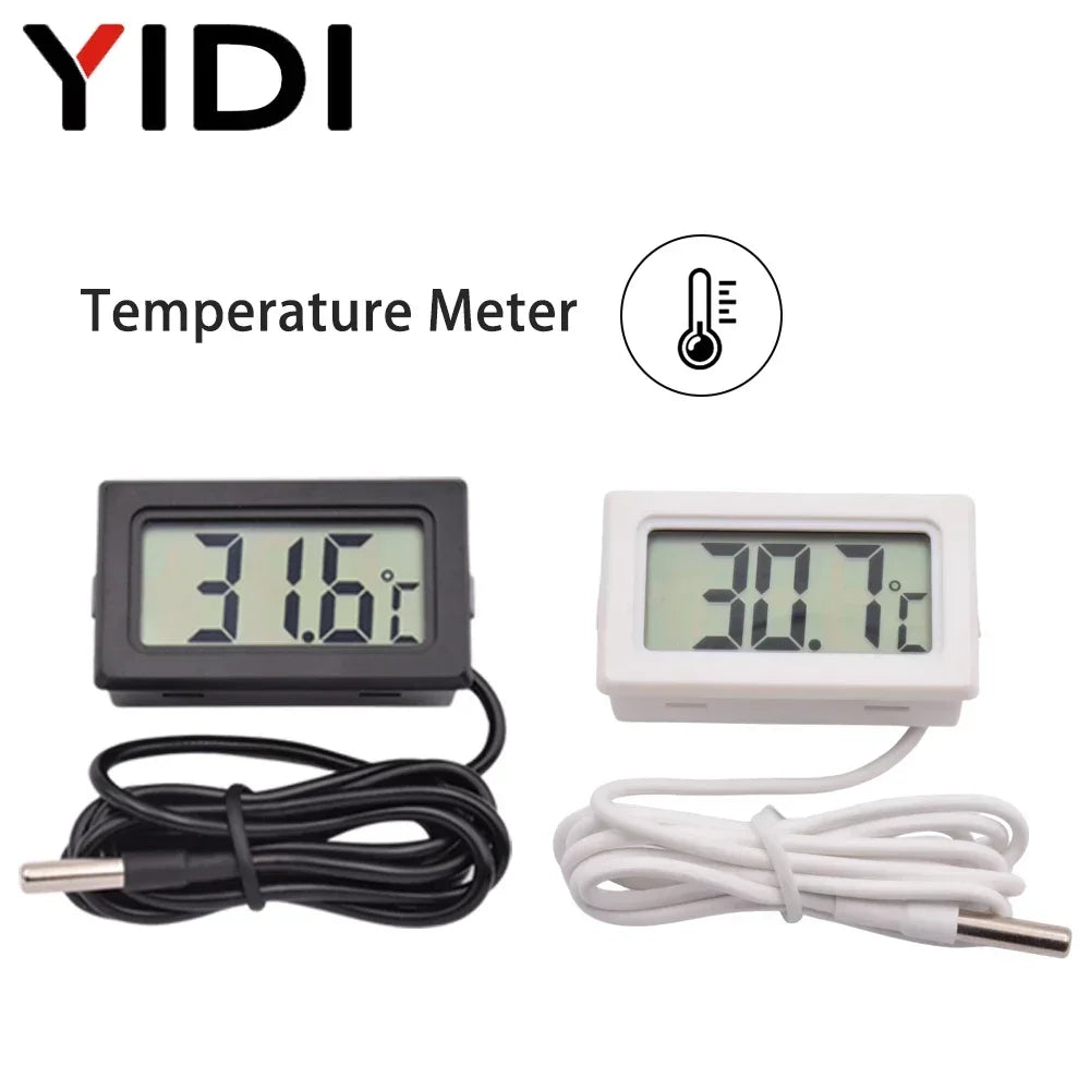 Mini LCD Digital Thermometer Hygrometer | Temperature Humidity Monitor for Incubator Aquarium