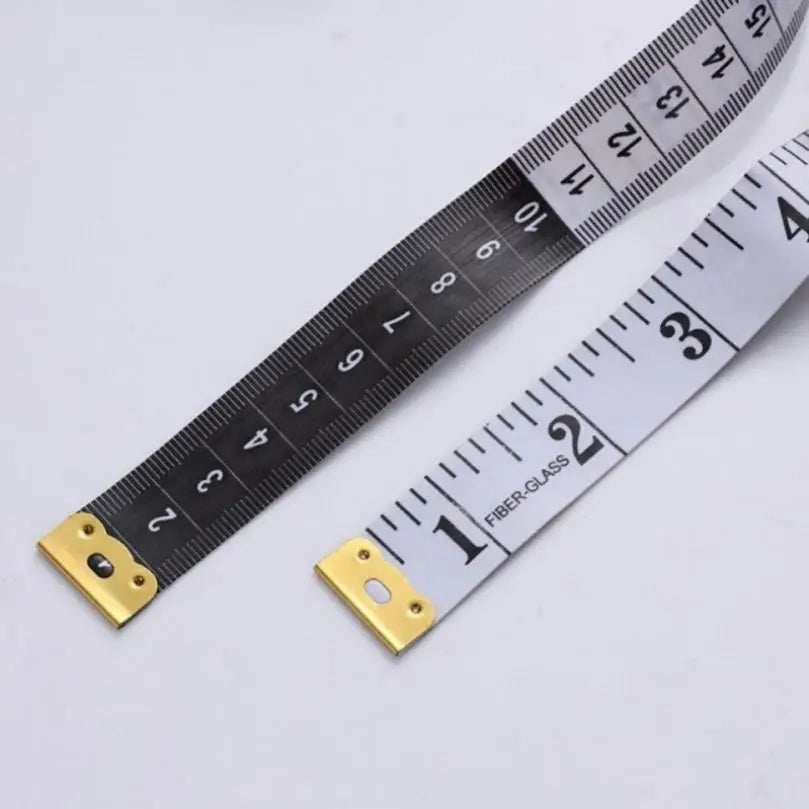 Portable Fiberglass Tape Measure 2-Pack | Soft Flexible Body Measuring Tool