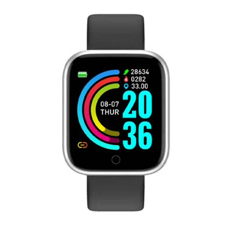 Fitness Smart Watch for Women and Men | Bluetooth Music Control Heart Rate Monitor Y68