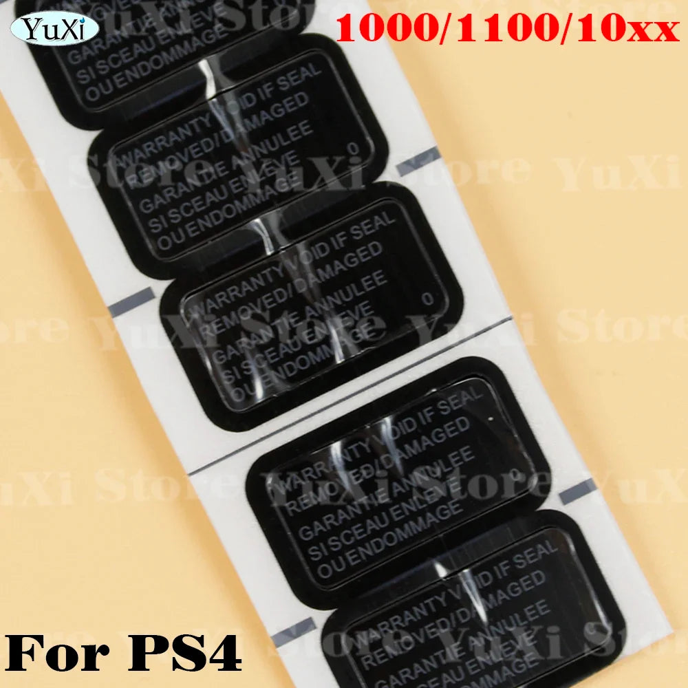Console Seal Warranty Sticker Kit for PS4 Pro, PS4 Slim, PS5, PS3 | Game Console Label & Barcode Replacement Set