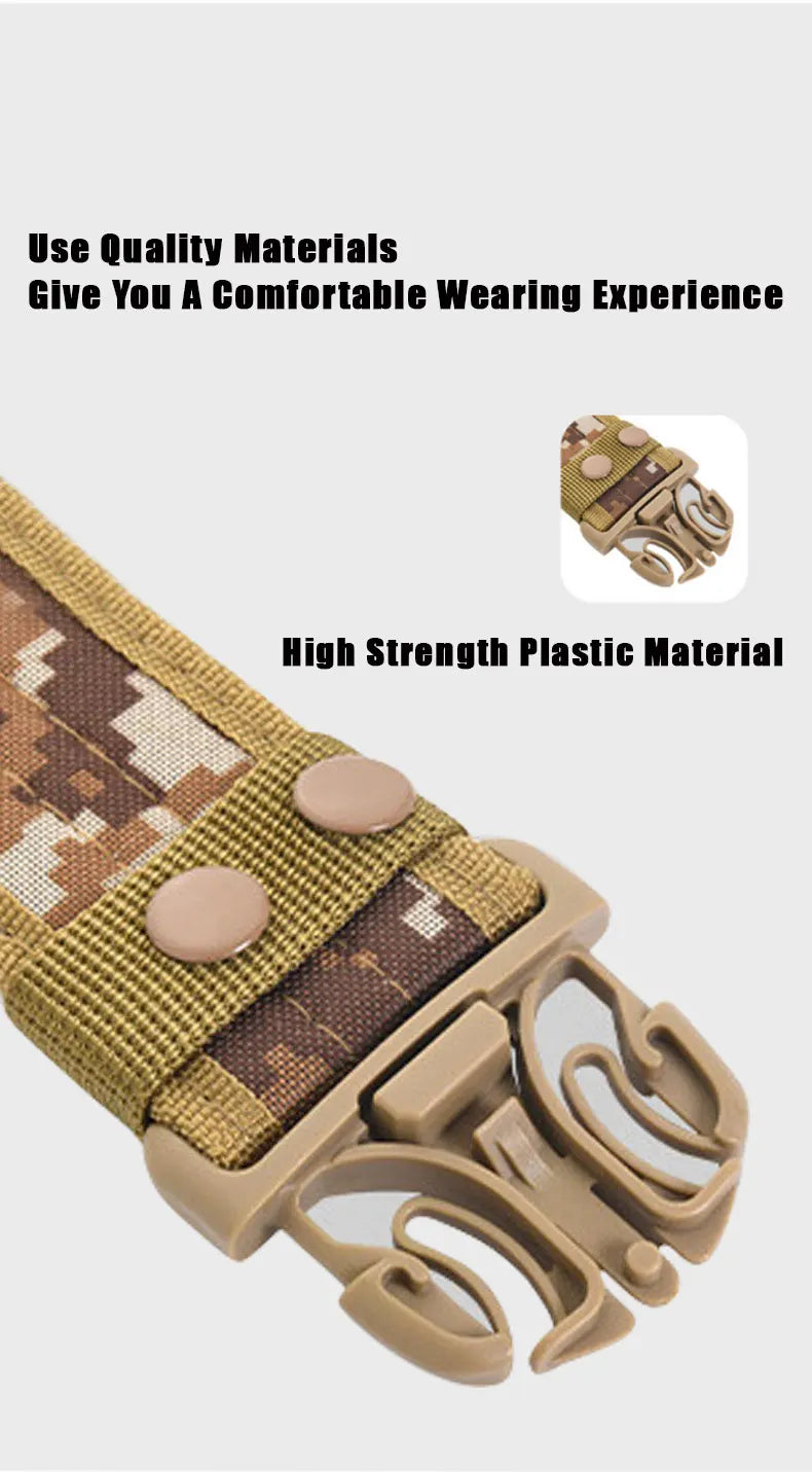 Men's Quick-Release Tactical Belt | Heavy Duty Nylon Outdoor Belt