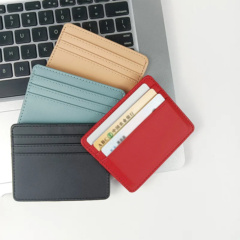 Ultra Thin Mini Card Holder Wallet | Simple RFID Blocking Credit Card Case