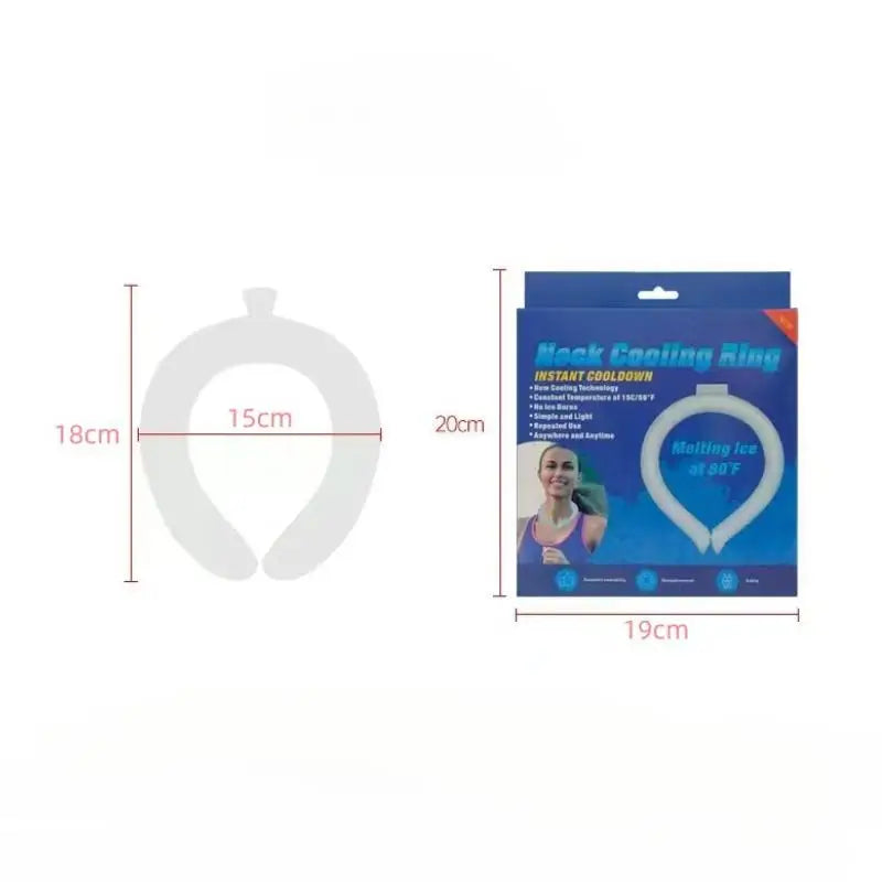 Outdoor Summer Neck Cooling Tube | Reusable Ice Ring for Hiking, Cycling, and Fishing