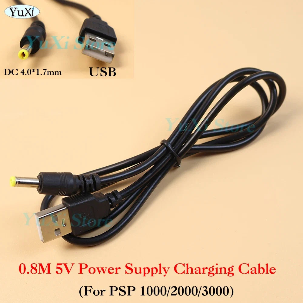 USB Charging Cable for PSP 1000 2000 3000 | Type-C Convert Adapter and Data Transfer
