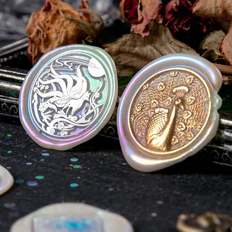 Fire Lacquer Glitter Wax Seal Stamp | DIY Invitation Decor