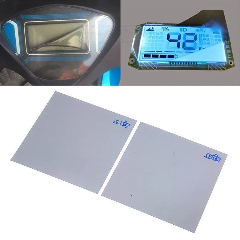 2pcs 9x9cm Universal LCD Polarized Film | Screen Protector for Electric Vehicle, Watch, Battery, and Large Cell Phone
