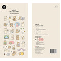 Korean Cat Daily Life Sticker Pack | Scrapbooking and Journal Decor
