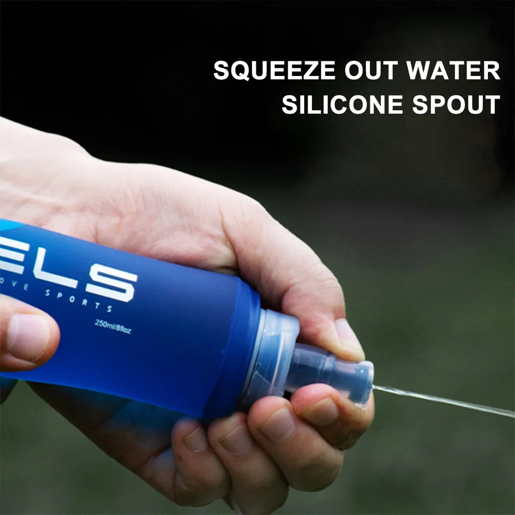 WRELS Soft Water Bottle | Folding Sport Flask for Running and Hydration