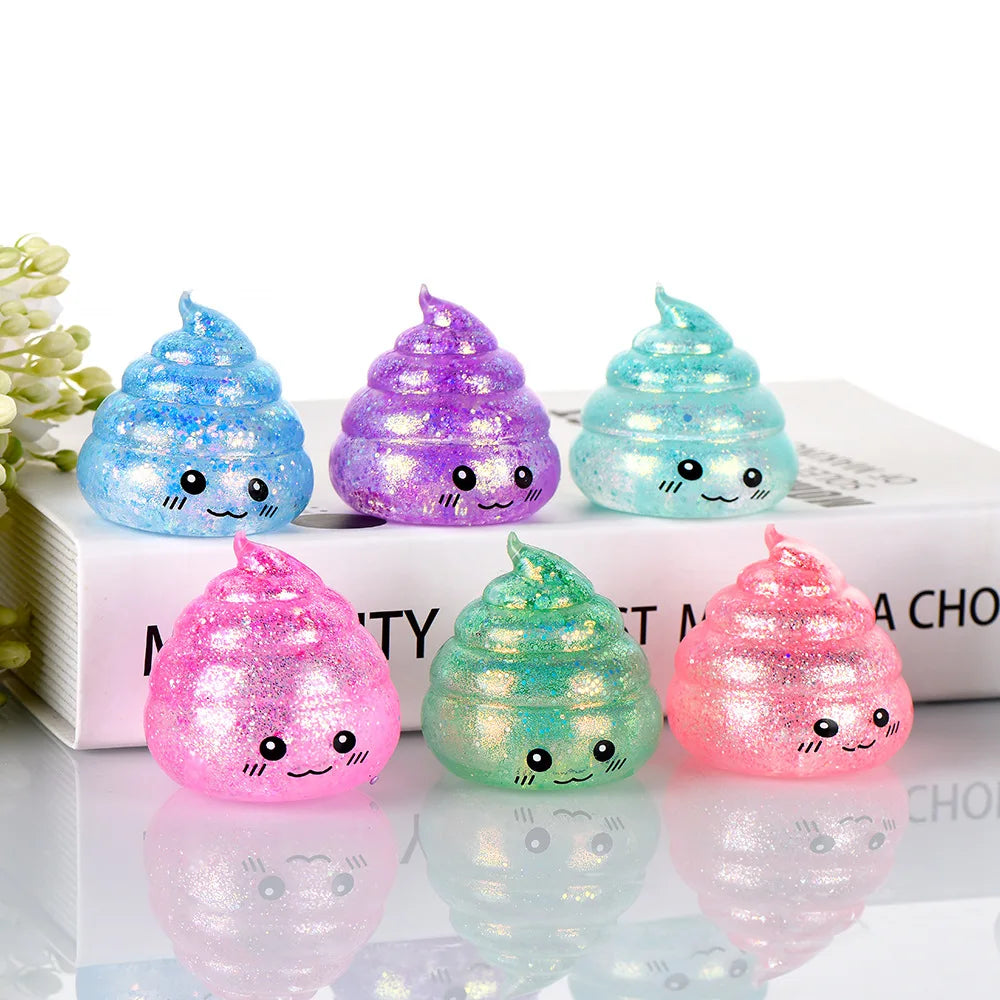 Novelty Squishy Poo Stress Ball | Funny Stretch Fidget Toy for Stress Relief