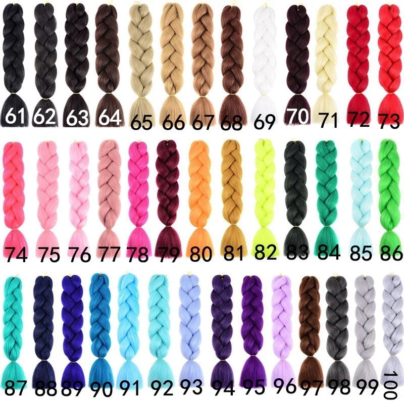 24-Inch Jumbo Box Braiding Hair Extensions | Yaki Straight Synthetic Dreadlocks
