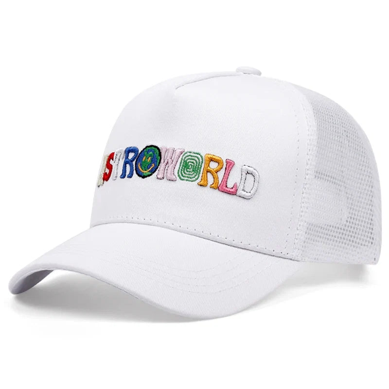 ASTROWORLD Graphic Mesh Baseball Cap | Unisex Breathable Trucker Hat