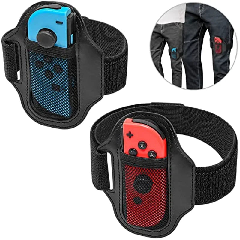 Leg Strap for Switch Sports Soccer | 2-Pack Adjustable Joy-Con Game Accessory