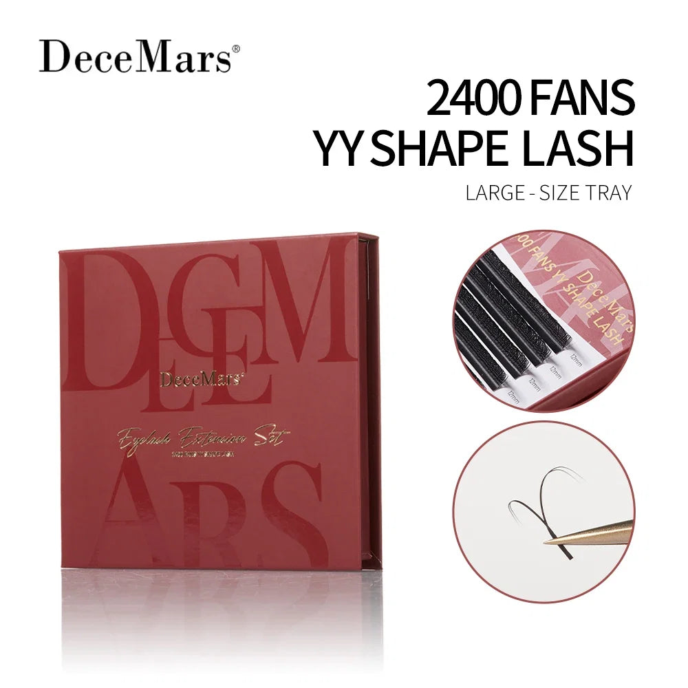 Large Amount YY Eyelash Extension Tray | 2400 Fans for Salons