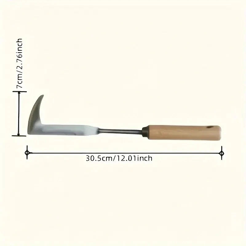 Heavy-Duty Carbon Steel Hand Shovel | Ergonomic Weeding Tool for Cracks and Gardens