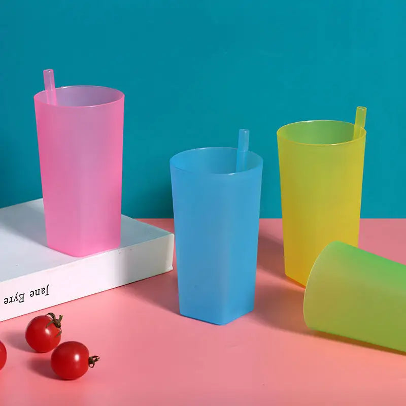 Kids Sippy Cup with Built-In Straw | Spill-Proof Milk Cup for Toddlers