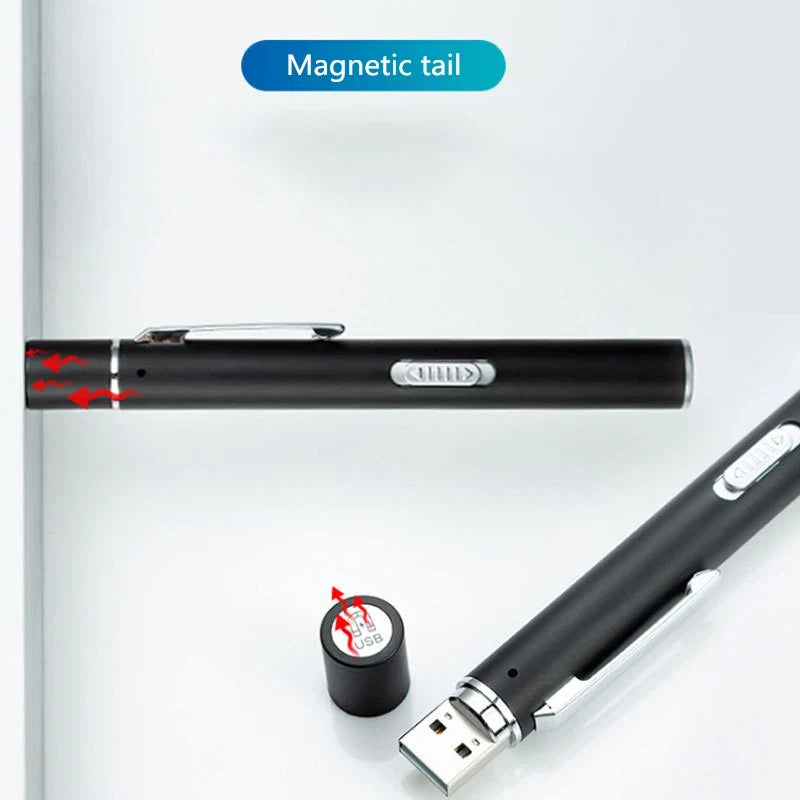 Rechargeable LED Medical Pen Light | Dual Color Temperature Stainless Steel Flashlight